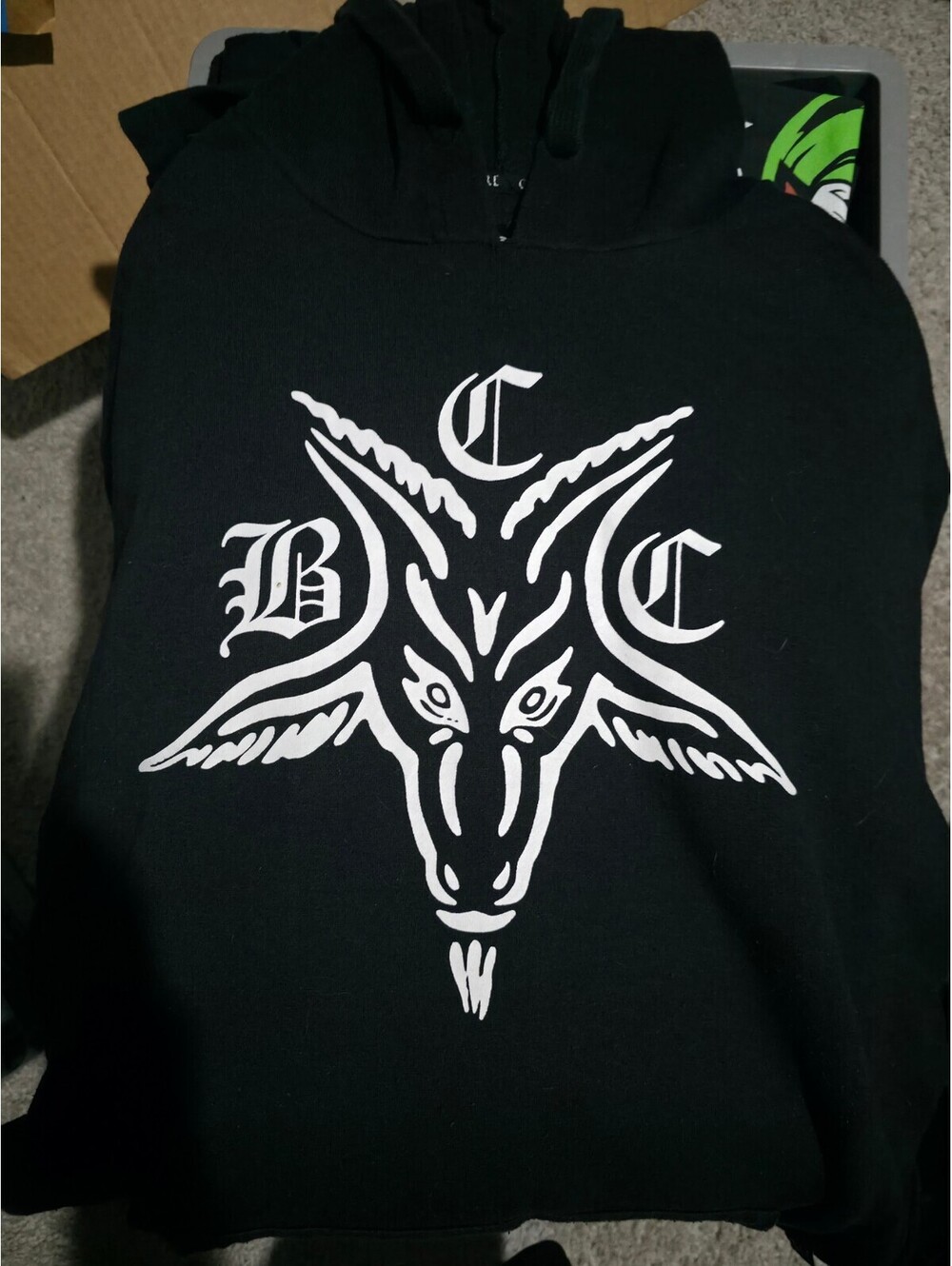 Black Craft Cult Pullover Hoodie size Large